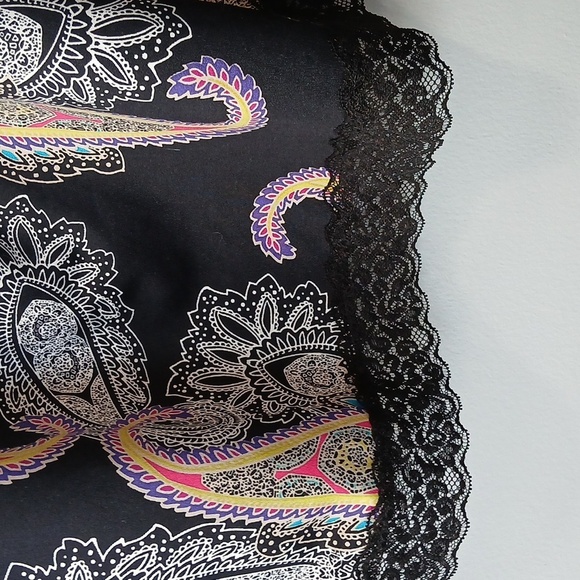 Fashion Bug Y2K Paisley Lace Camisole Tank Babydoll Womens 2X - Picture 5 of 6